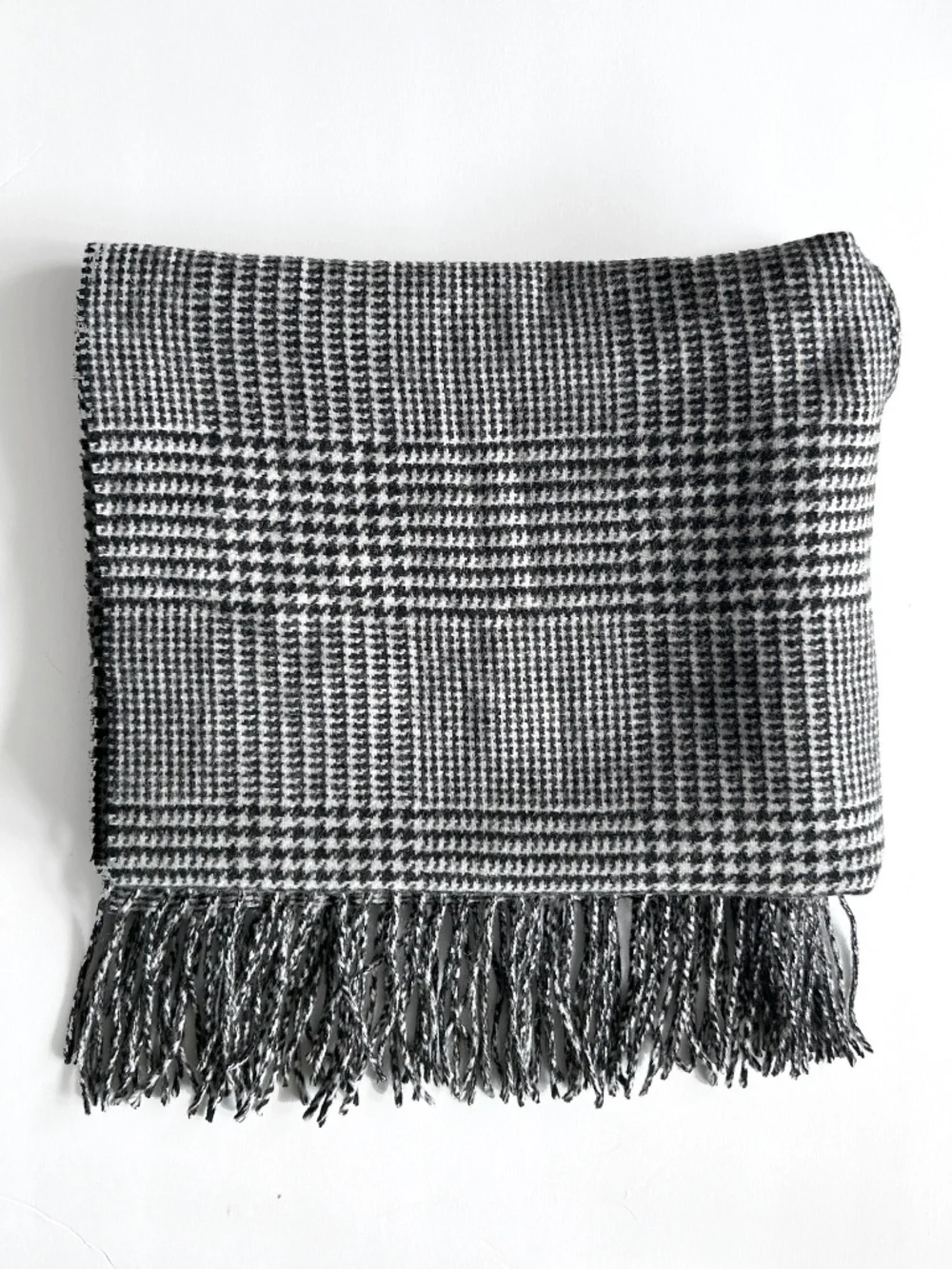 J.Crew Glen Plaid Cape Scarf – Black/White